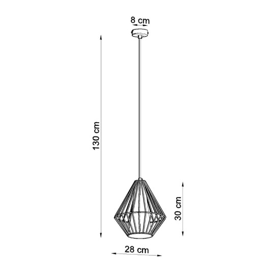 Sollux Demi fehér függesztett lámpa (SOL-SL.0297) E27 1 izzós IP20