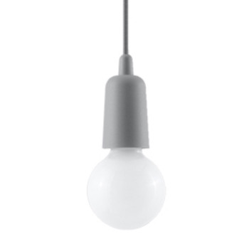 Sollux Diego 1 szürke függesztett lámpa (SOL-SL.0575) E27 1 izzós IP20