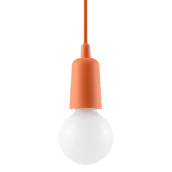 Sollux Diego 1 narancs függesztett lámpa (SOL-SL.0584) E27 1 izzós IP20