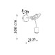 Sollux Edison fekete falikar (SOL-SL.0373) E27 1 izzós IP20
