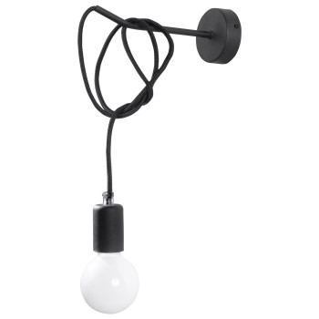 Sollux Edison fekete falikar (SOL-SL.0373) E27 1 izzós IP20