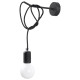 Sollux Edison fekete falikar (SOL-SL.0373) E27 1 izzós IP20