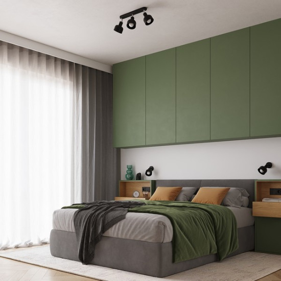 Sollux Elba fekete falikar (SOL-SL.1316) E27 1 izzós IP20