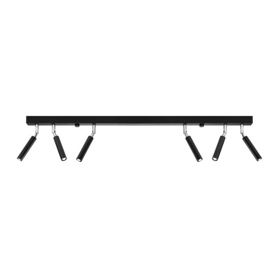 Sollux Eyetech 6 fekete mennyezeti lámpa (SOL-SL.0901) G9 6 izzós IP20