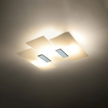 Sollux Fabiano króm-fehér mennyezeti lámpa (SOL-SL.0198) E27 3 izzós IP20