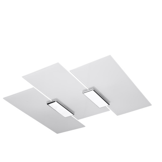 Sollux Fabiano króm-fehér mennyezeti lámpa (SOL-SL.0198) E27 3 izzós IP20