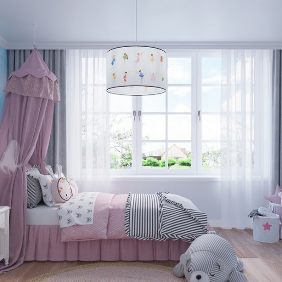 Sollux Fairy 30 fehér-színes gyerek függesztett lámpa (SOL-SL.1416) E27 1 izzós IP20