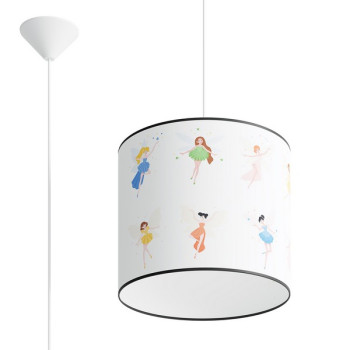 Sollux Fairy 30 fehér-színes gyerek függesztett lámpa (SOL-SL.1416) E27 1 izzós IP20