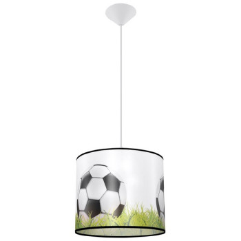 Sollux Football C 30 fehér-fekete gyerek függesztett lámpa (SOL-SL.1428) E27 1 izzós IP20