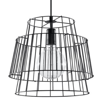 Sollux Gate fekete függesztett lámpa (SOL-SL.0663) E27 1 izzós IP20