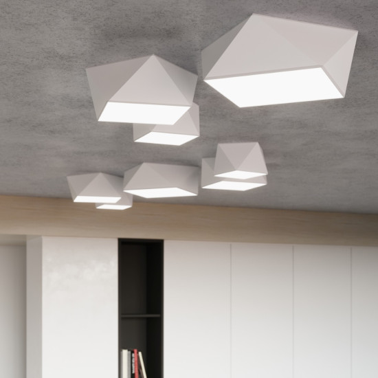 Sollux Hexa 25 fehér mennyezeti lámpa (SOL-SL.0686) E27 1 izzós IP20