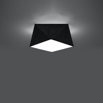 Sollux Hexa 25 fekete mennyezeti lámpa (SOL-SL.0687) E27 1 izzós IP20