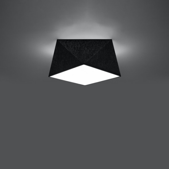 Sollux Hexa 25 fekete mennyezeti lámpa (SOL-SL.0687) E27 1 izzós IP20