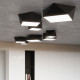 Sollux Hexa 25 fekete mennyezeti lámpa (SOL-SL.0687) E27 1 izzós IP20