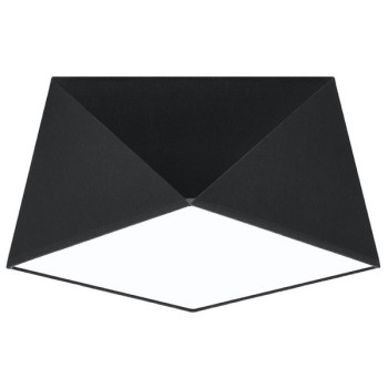 Sollux Hexa 25 fekete mennyezeti lámpa (SOL-SL.0687) E27 1 izzós IP20