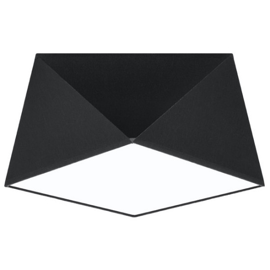 Sollux Hexa 25 fekete mennyezeti lámpa (SOL-SL.0687) E27 1 izzós IP20