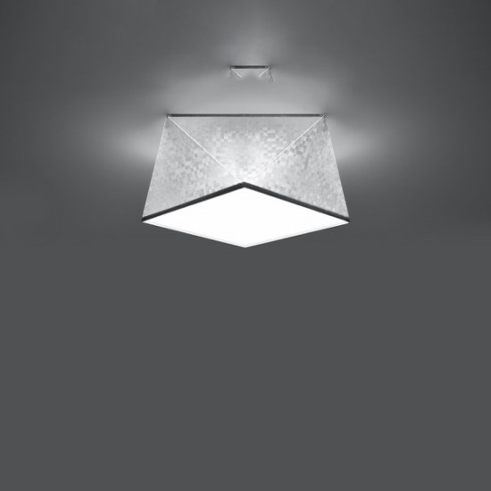 Sollux Hexa 25 ezüst mennyezeti lámpa (SOL-SL.0688) E27 1 izzós IP20