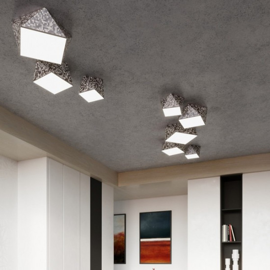Sollux Hexa 25 ezüst mennyezeti lámpa (SOL-SL.0688) E27 1 izzós IP20
