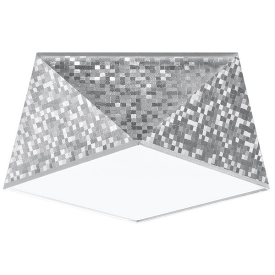 Sollux Hexa 25 ezüst mennyezeti lámpa (SOL-SL.0688) E27 1 izzós IP20
