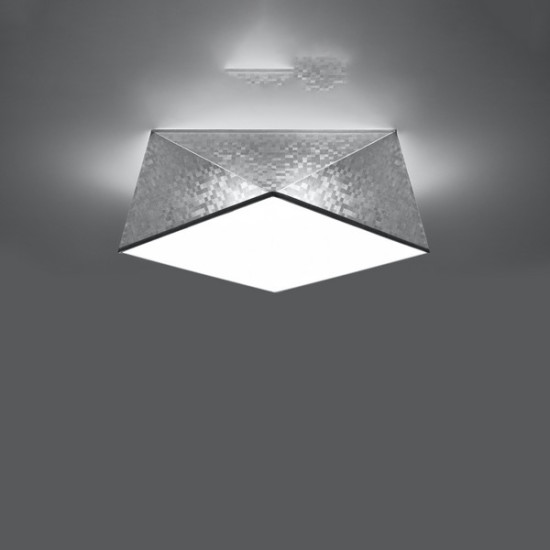 Sollux Hexa 35 ezüst mennyezeti lámpa (SOL-SL.0691) E27 2 izzós IP20