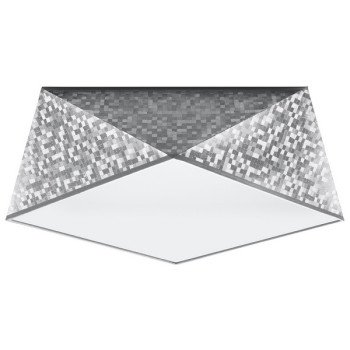 Sollux Hexa 35 ezüst mennyezeti lámpa (SOL-SL.0691) E27 2 izzós IP20