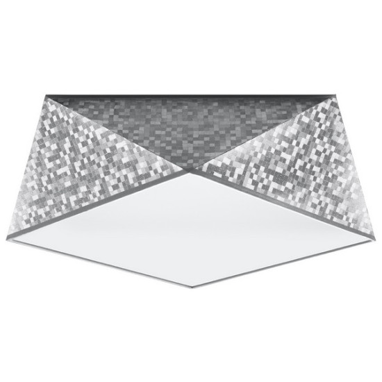 Sollux Hexa 35 ezüst mennyezeti lámpa (SOL-SL.0691) E27 2 izzós IP20