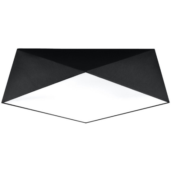 Sollux Hexa 45 fekete mennyezeti lámpa (SOL-SL.0693) E27 3 izzós IP20