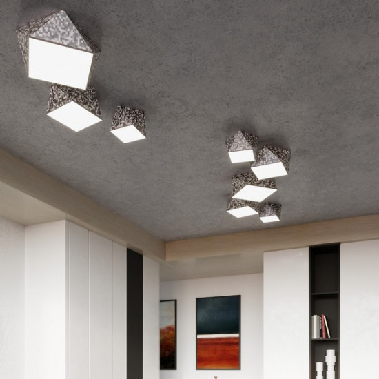 Sollux Hexa 45 ezüst mennyezeti lámpa (SOL-SL.0694) E27 3 izzós IP20