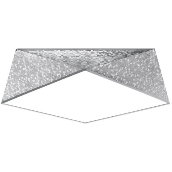 Sollux Hexa 45 ezüst mennyezeti lámpa (SOL-SL.0694) E27 3 izzós IP20