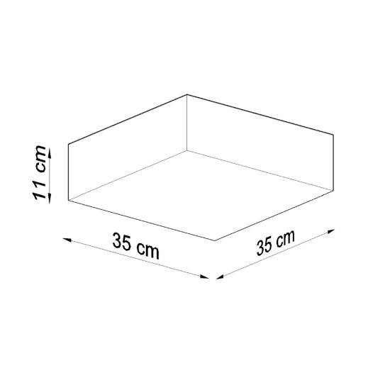 Sollux Horus 35 szürke mennyezeti lámpa (SOL-SL.0137) E27 2 izzós IP20