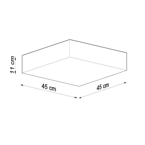 Sollux Horus 45 szürke mennyezeti lámpa (SOL-SL.0140) E27 3 izzós IP20