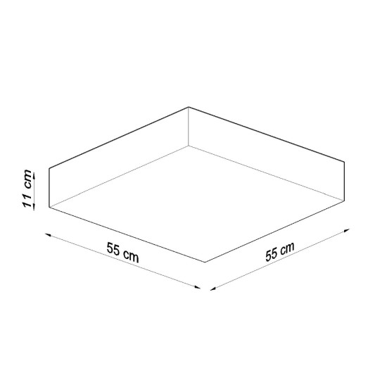 Sollux Horus 55 szürke mennyezeti lámpa (SOL-SL.0921) E27 4 izzós IP20