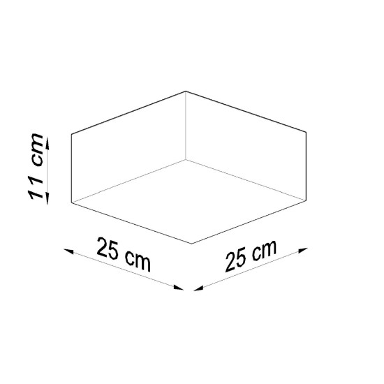 Sollux Horus szürke mennyezeti lámpa (SOL-SL.0143) E27 1 izzós IP20
