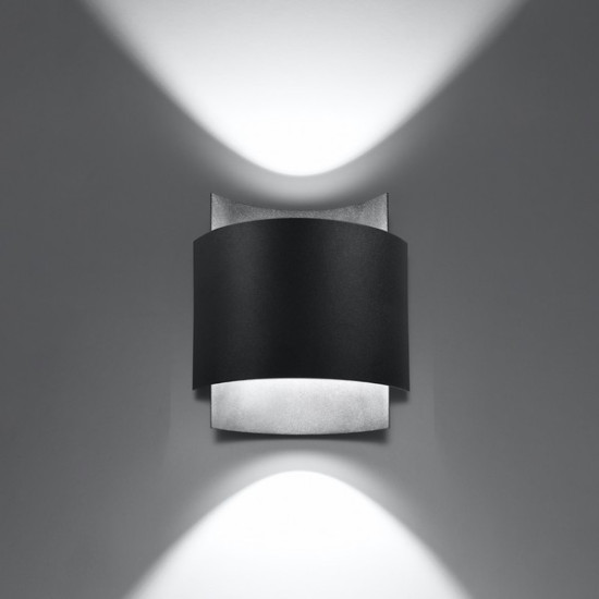 Sollux Impact fekete fali lámpa (SOL-SL.0858) G9 1 izzós IP20