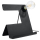 Sollux Incline fekete asztali lámpa (SOL-SL.0669) E27 1 izzós IP20