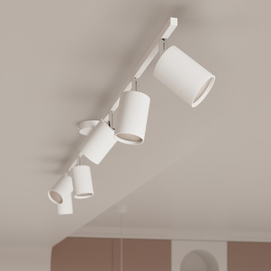 Sollux Lemmi 6L fehér mennyezeti lámpa (SOL-SL.1228) GU10 6 izzós IP20