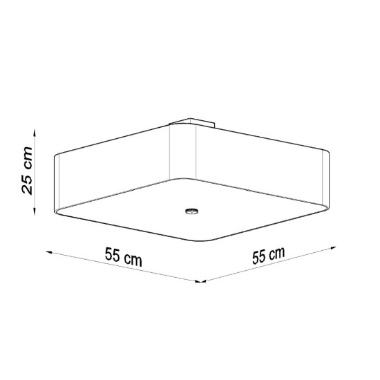 Sollux Lokko 55 fehér mennyezeti lámpa (SOL-SL.0825) E27 5 izzós IP20