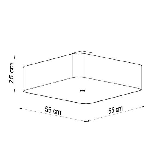 Sollux Lokko 55 fekete mennyezeti lámpa (SOL-SL.0826) E27 5 izzós IP20