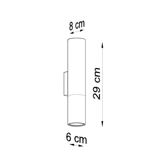 Sollux Loopez fekete-réz falikar (SOL-SL.0944) GU10 2 izzós IP20