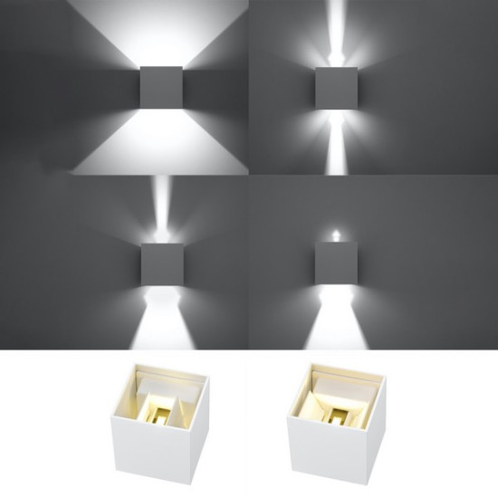 Sollux Luca fehér LED kültéri fali lámpa (SOL-SL.0544) LED 1 izzós IP54