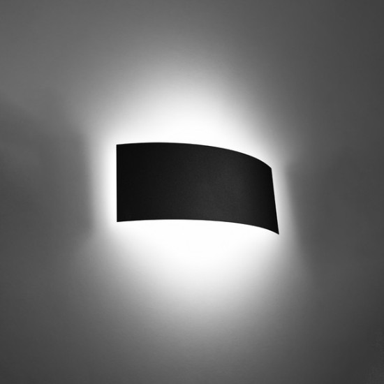 Sollux Magnus fekete fali lámpa (SOL-SL.0937) G9 2 izzós IP20