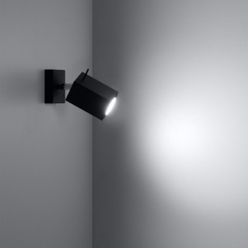 Sollux Merida fekete falikar (SOL-SL.0099) GU10 1 izzós IP20