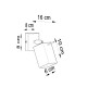 Sollux Merida fekete falikar (SOL-SL.0099) GU10 1 izzós IP20