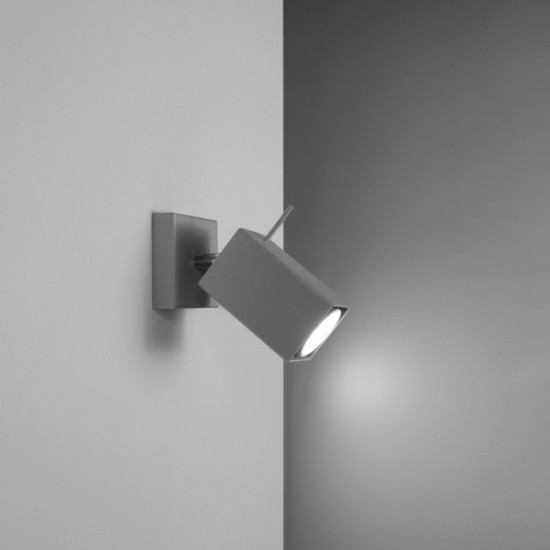 Sollux Merida  szürke falikar (SOL-SL.0455) GU10 1 izzós IP20