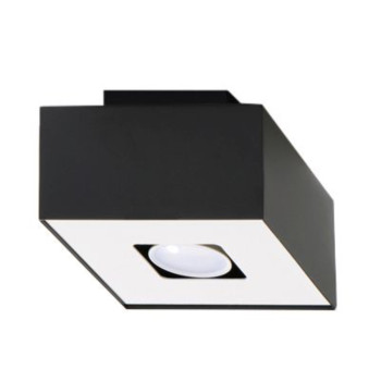 Sollux Mono 1 fekete-fehér mennyezeti lámpa (SOL-SL.0070) GU10 1 izzós IP20