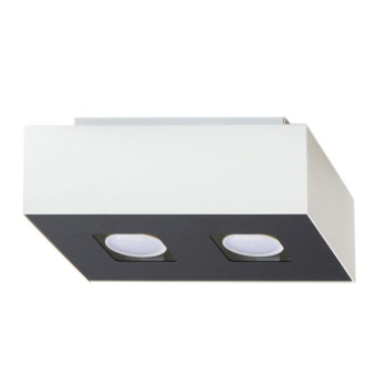 Sollux Mono 2 fehér-fekete mennyezeti lámpa (SOL-SL.0067) GU10 2 izzós IP20