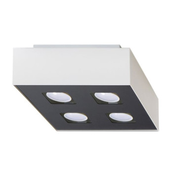 Sollux Mono 4 fehér-fekete mennyezeti lámpa (SOL-SL.0069) GU10 4 izzós IP20
