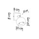 Sollux Oculare fekete falikar (SOL-SL.0443) GU10 1 izzós IP20