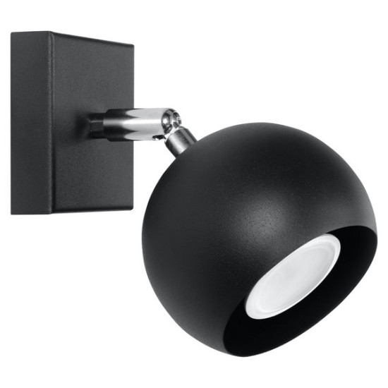 Sollux Oculare fekete falikar (SOL-SL.0443) GU10 1 izzós IP20