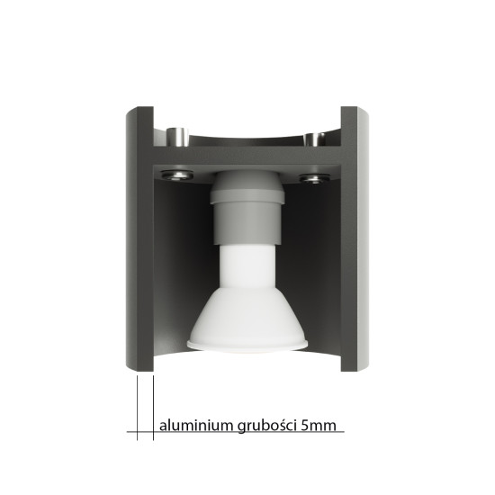 Sollux Orbis 2 fekete fali lámpa (SOL-SL.0660) G9 2 izzós IP20